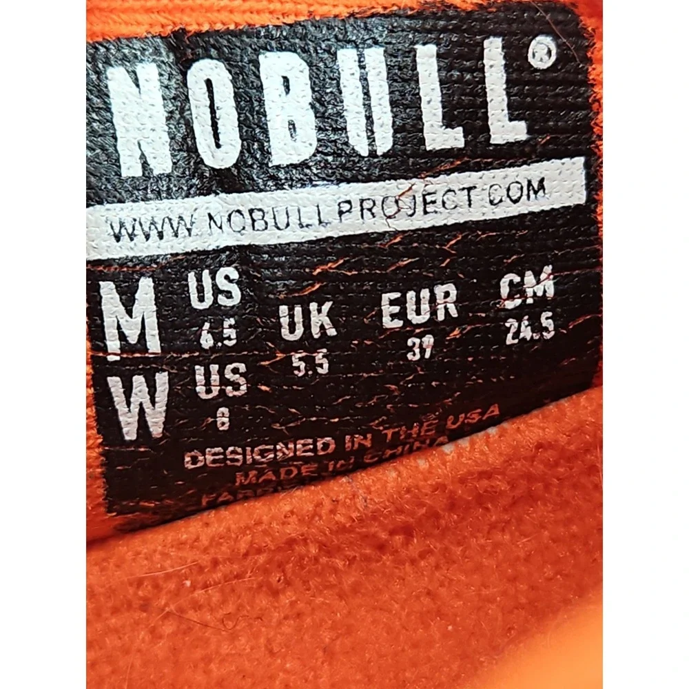 Nobull Diamond Mesh Runner Womens Size 8 Orange Athletic Running Sneakers Shoes